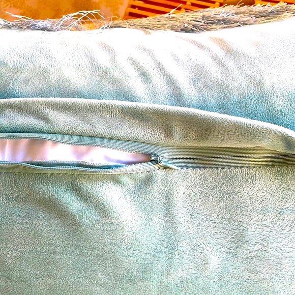 COPY - Shag Modish Metallic Feather Down Decor Pillow - Picture 9 of 10